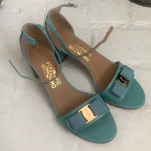 New Salvatore ferragamo gavina shoes, Tiffani blue